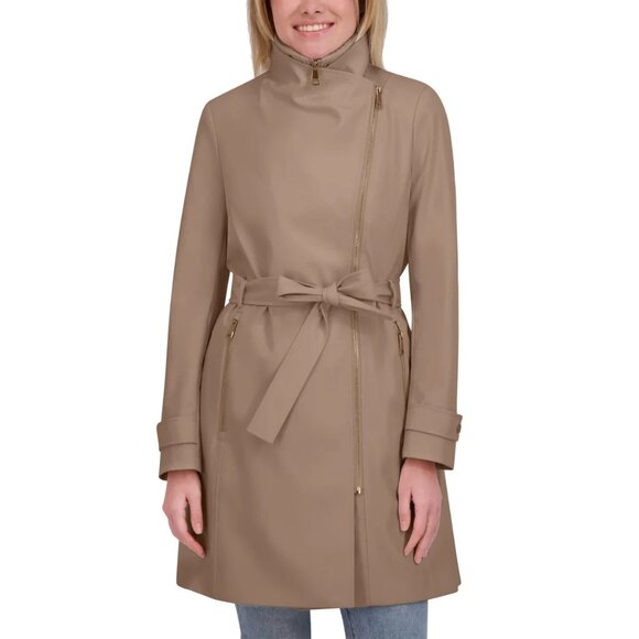 Halston Women's Belted Trench Coat NWT - Picture 4 of 5
